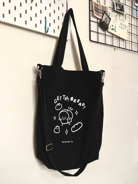 "Get that Bread" Black Tote Bag