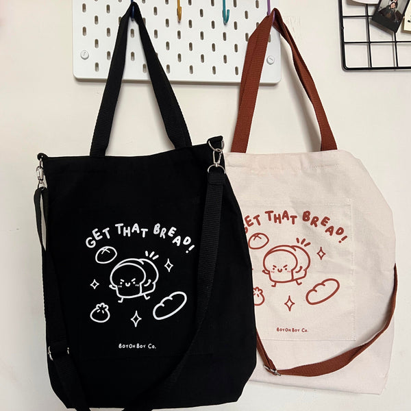 "Get that Bread" Black Tote Bag