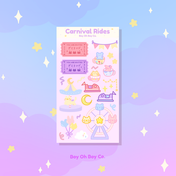 Carnival Rides Sticker Sheet