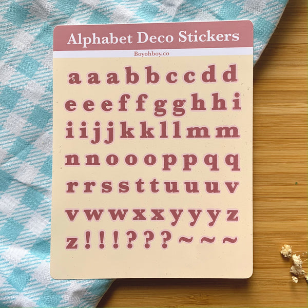 Fancy Font Alphabet