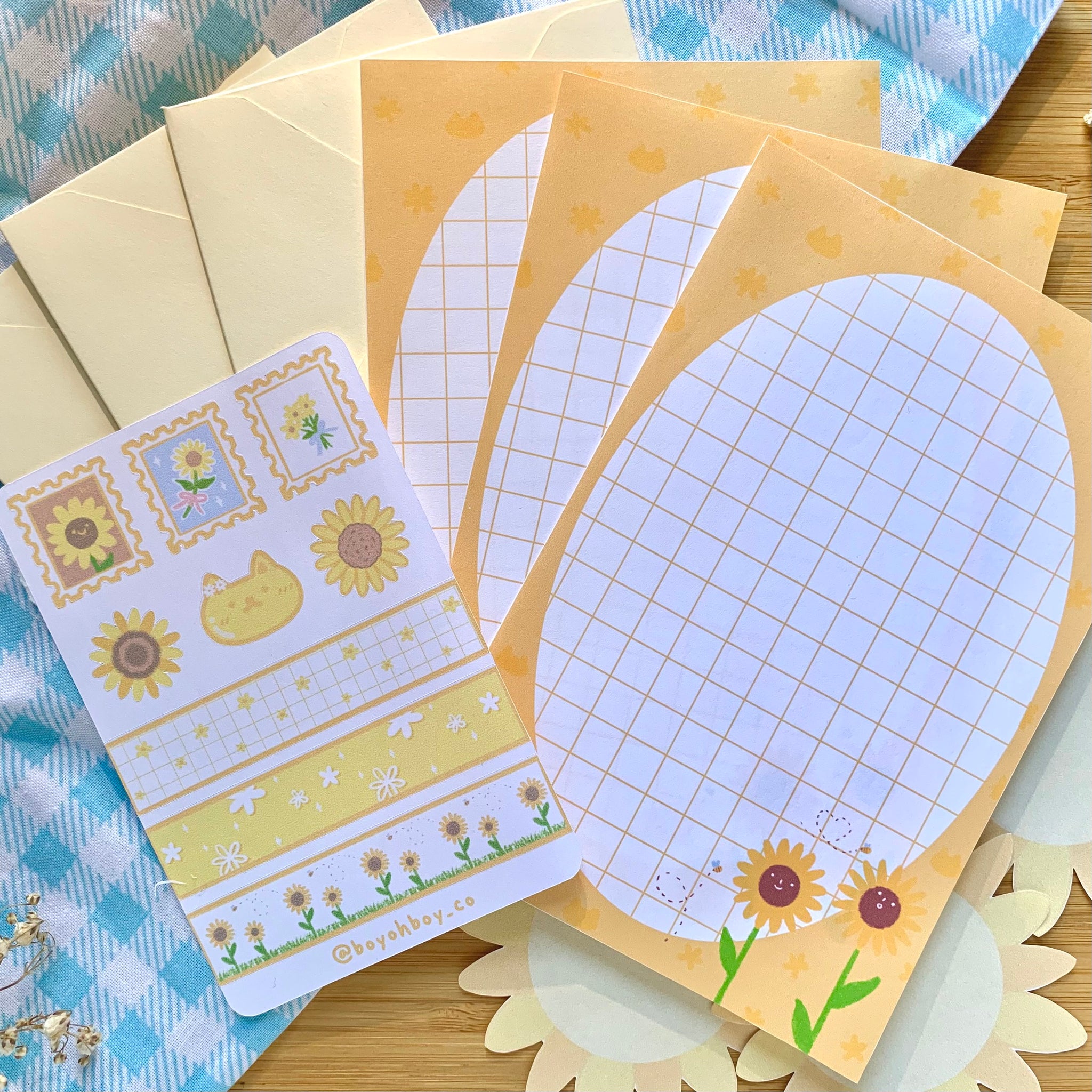 Sunflower Letter Set