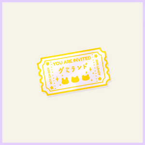 Amusement Park Ticket Enamel Pin